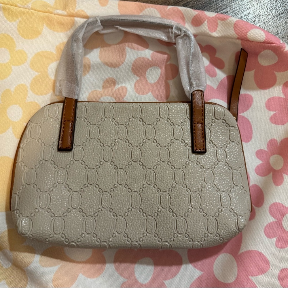 Elegant Beige Designer Wristlet Clutch